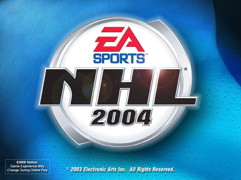 NHL 2004 (Windows) screenshot: Title screen