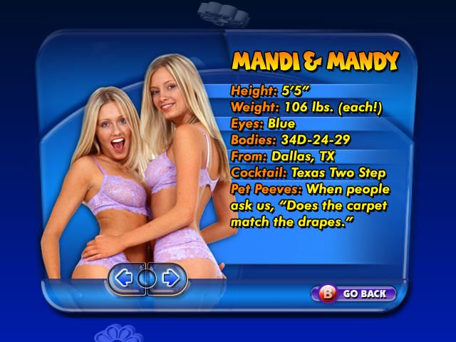 The Guy Game (Windows) screenshot: Mandi & Mandy