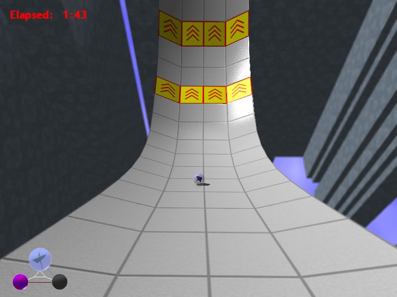 Marble Mayhem (Windows) screenshot: The camera zooms out at fast speed.