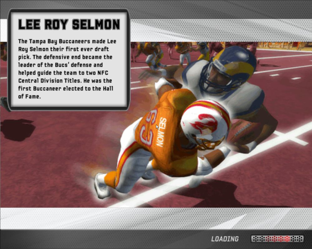 Madden NFL 07 (Windows) screenshot: Lee Roy Selmon in loading screen