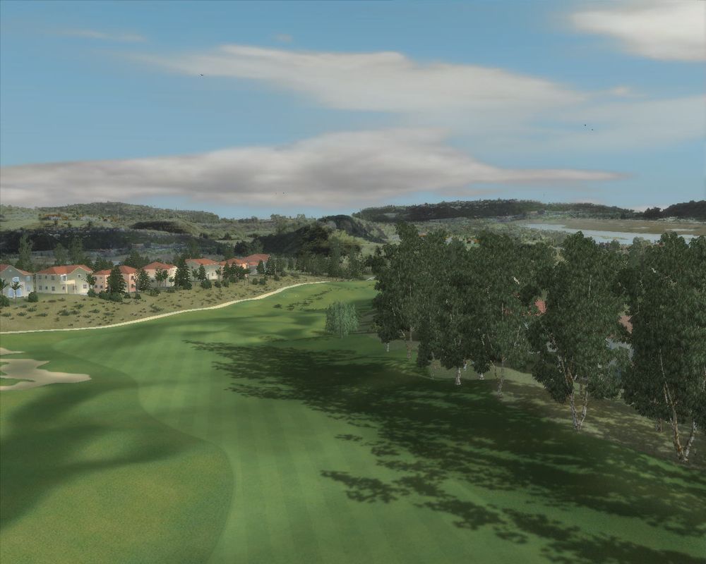 Tiger Woods PGA Tour 07 (Windows) screenshot: Far above the golf course