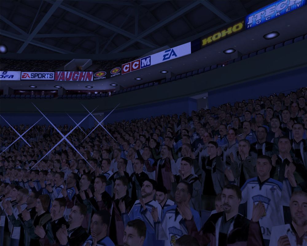 NHL 2005 (Windows) screenshot: Audience cheering