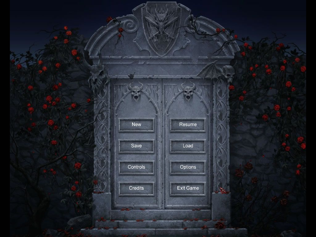 Dracula: Origin (Windows) screenshot: Main menu