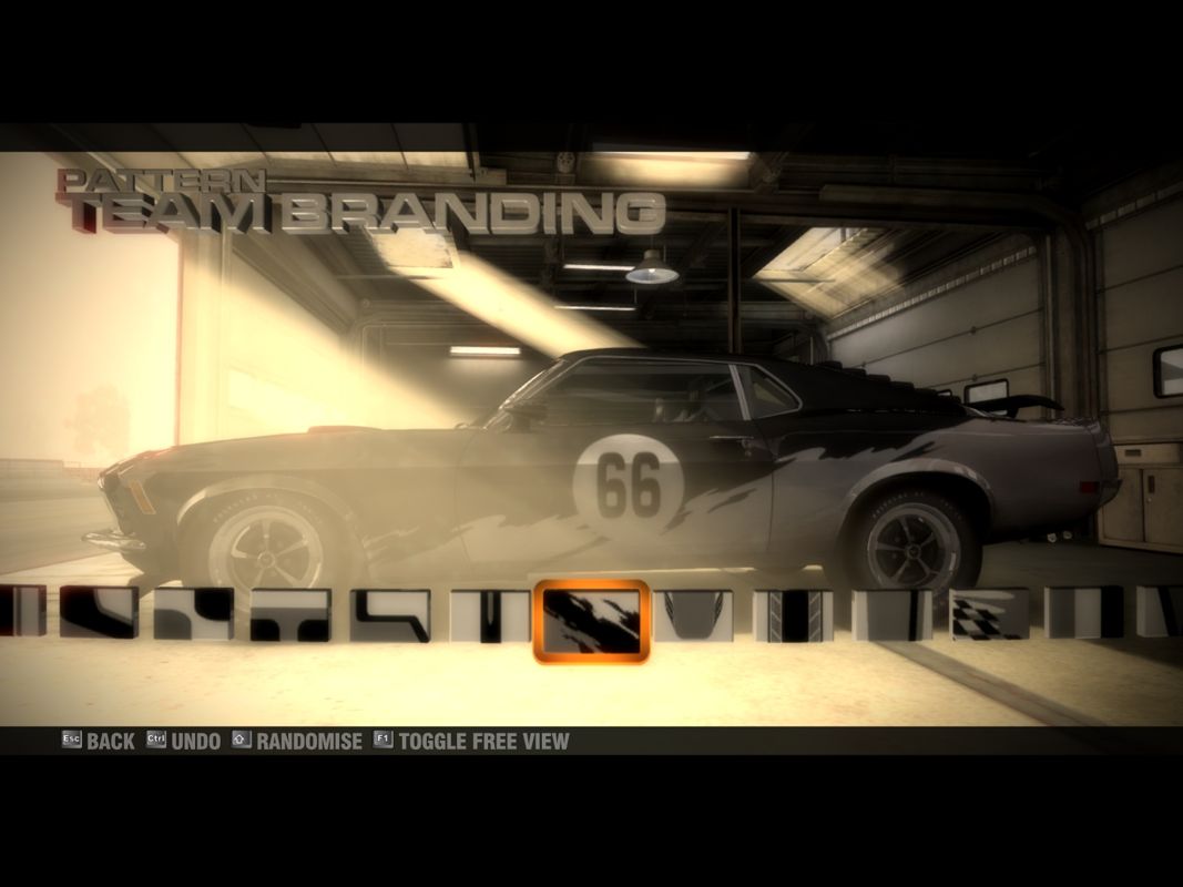 GRID (Windows) screenshot: Giving this car and all future cars a paint job.