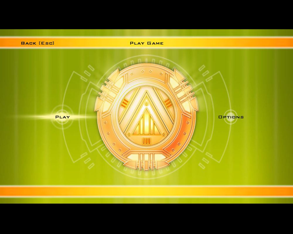Advent Rising (Windows) screenshot: Main menu