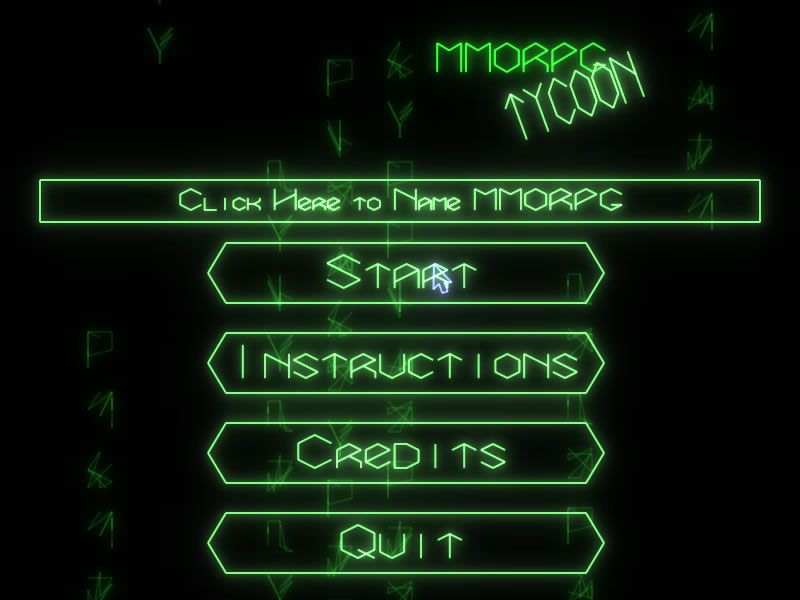 MMORPG Tycoon (Windows) screenshot: Main game screen