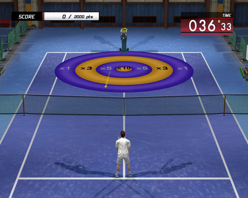 Virtua Tennis 3 (Windows) screenshot: Practise your aim