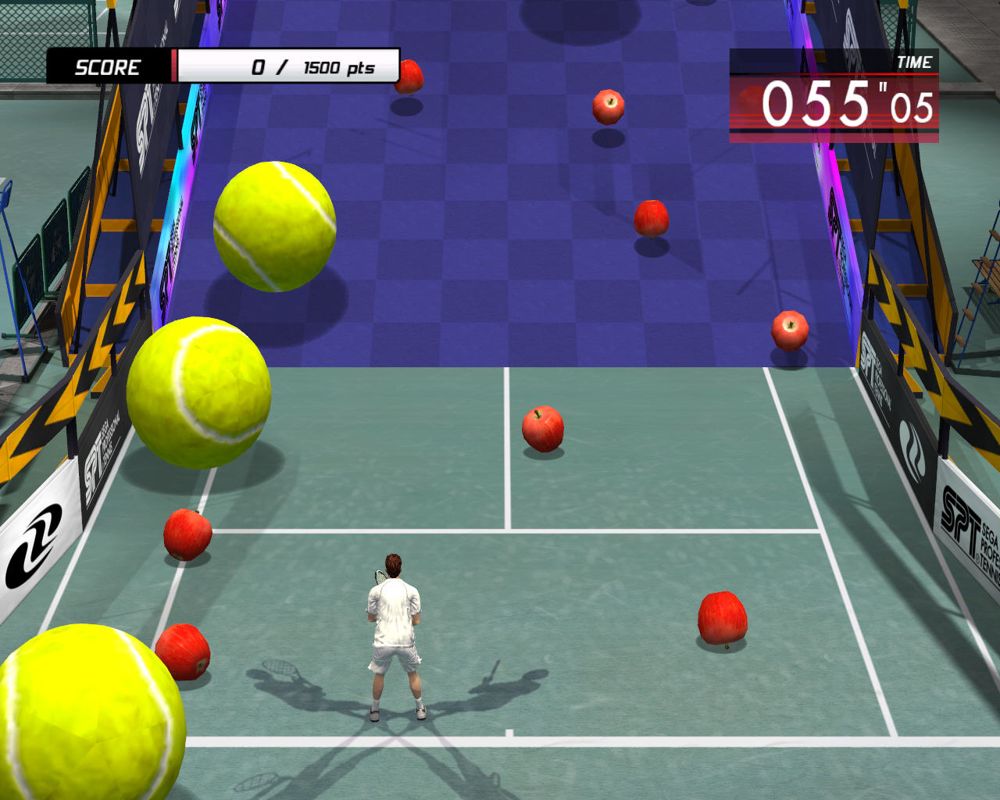 Virtua Tennis 3 (Windows) screenshot: Watch out for balls