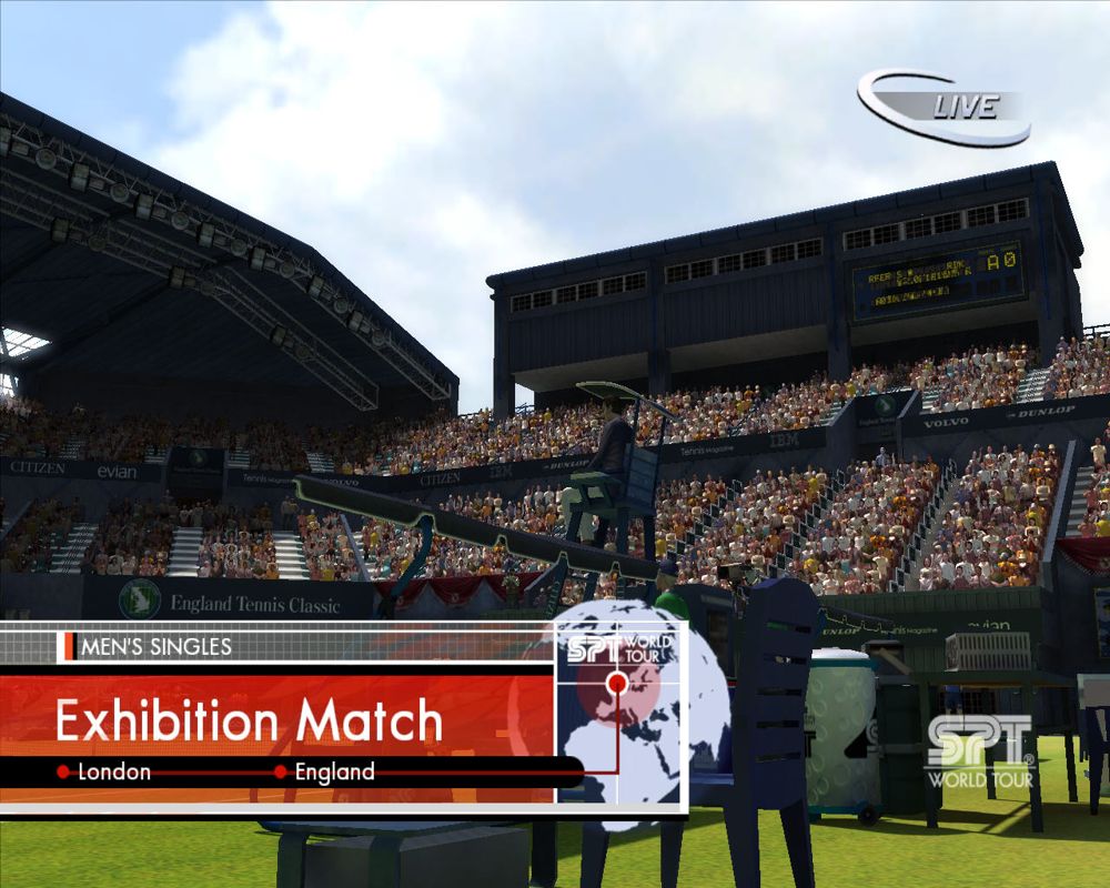 Virtua Tennis 3 (Windows) screenshot: Exhibition match starting