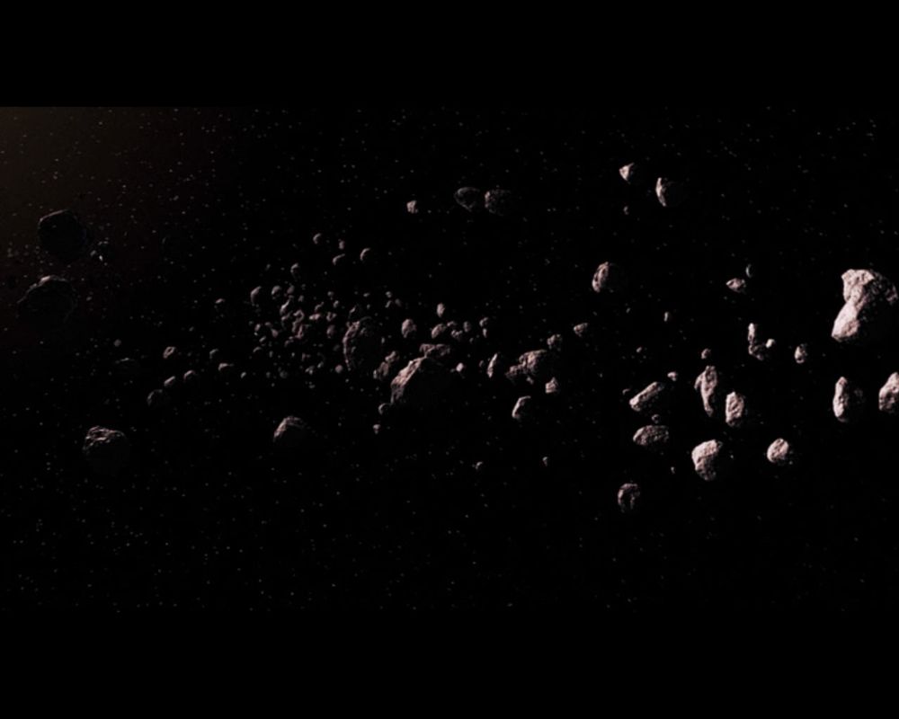 The Immortals of Terra: A Perry Rhodan Adventure (Windows) screenshot: Asteroid field