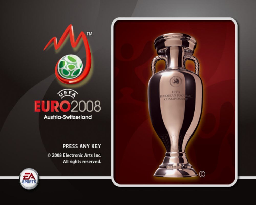 UEFA Euro 2008 (Windows) screenshot: Title screen