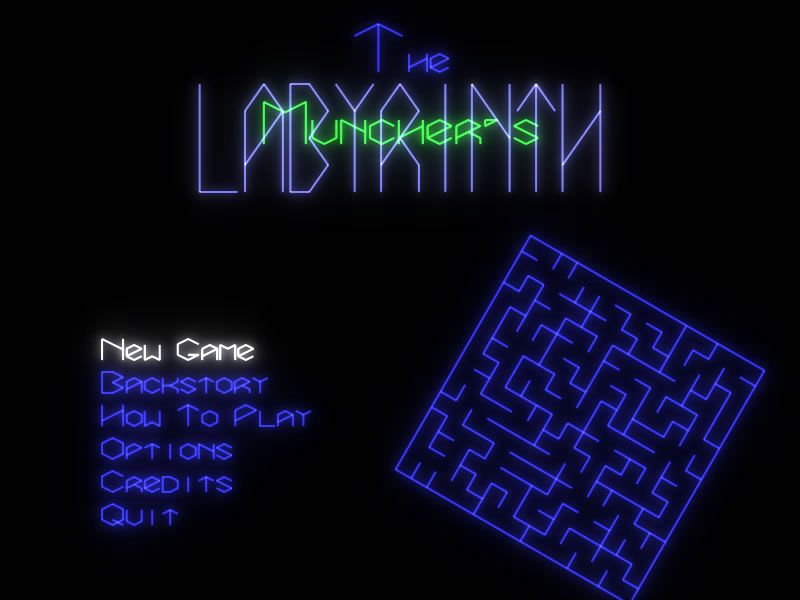 The Muncher's Labyrinth (Windows) screenshot: Main game screen