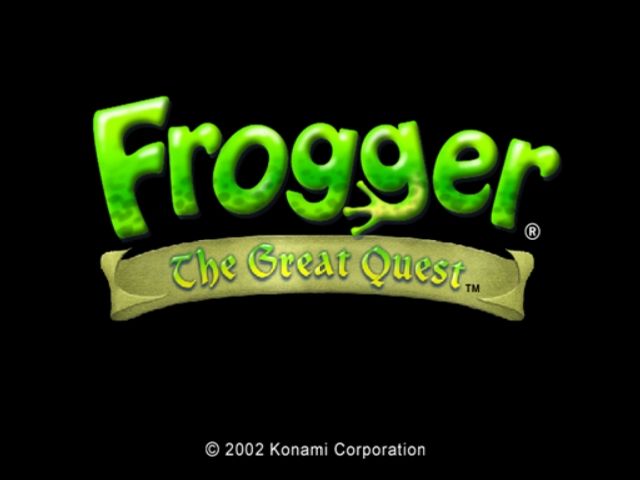 Frogger: The Great Quest (Windows) screenshot: Title screen
