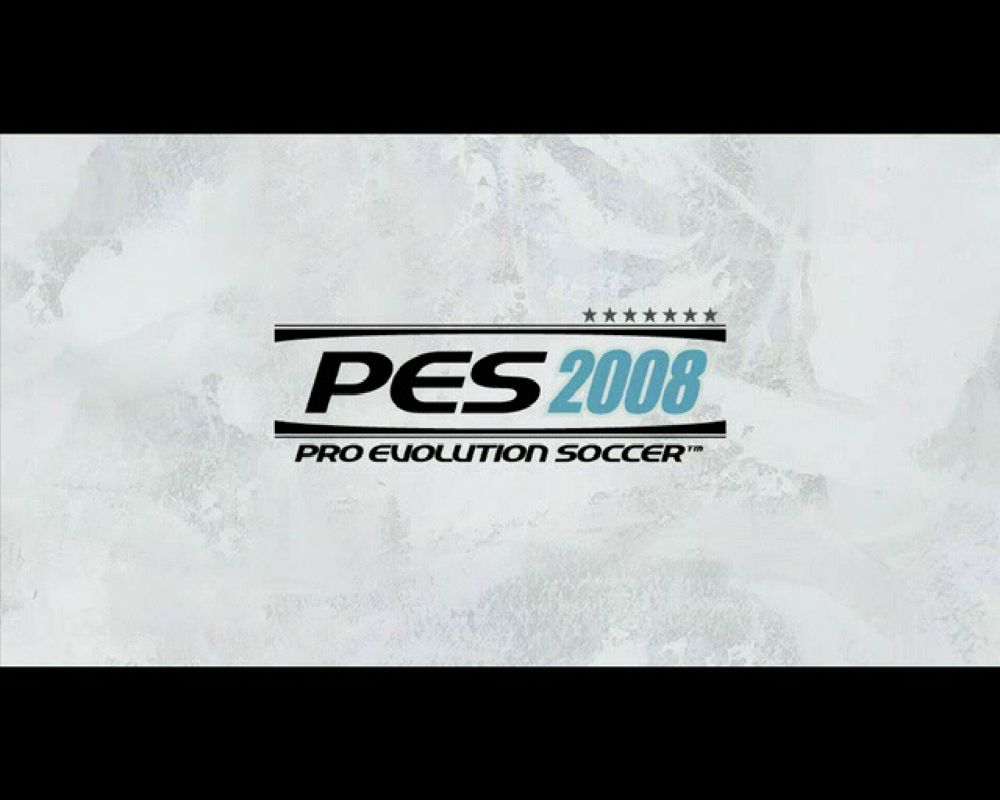 PES 2008: Pro Evolution Soccer (Windows) screenshot: Title screen (from a cut-scene)