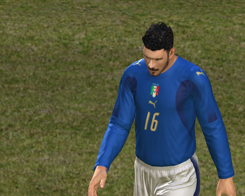 PES 2008: Pro Evolution Soccer (Windows) screenshot: Team Italy player number 16