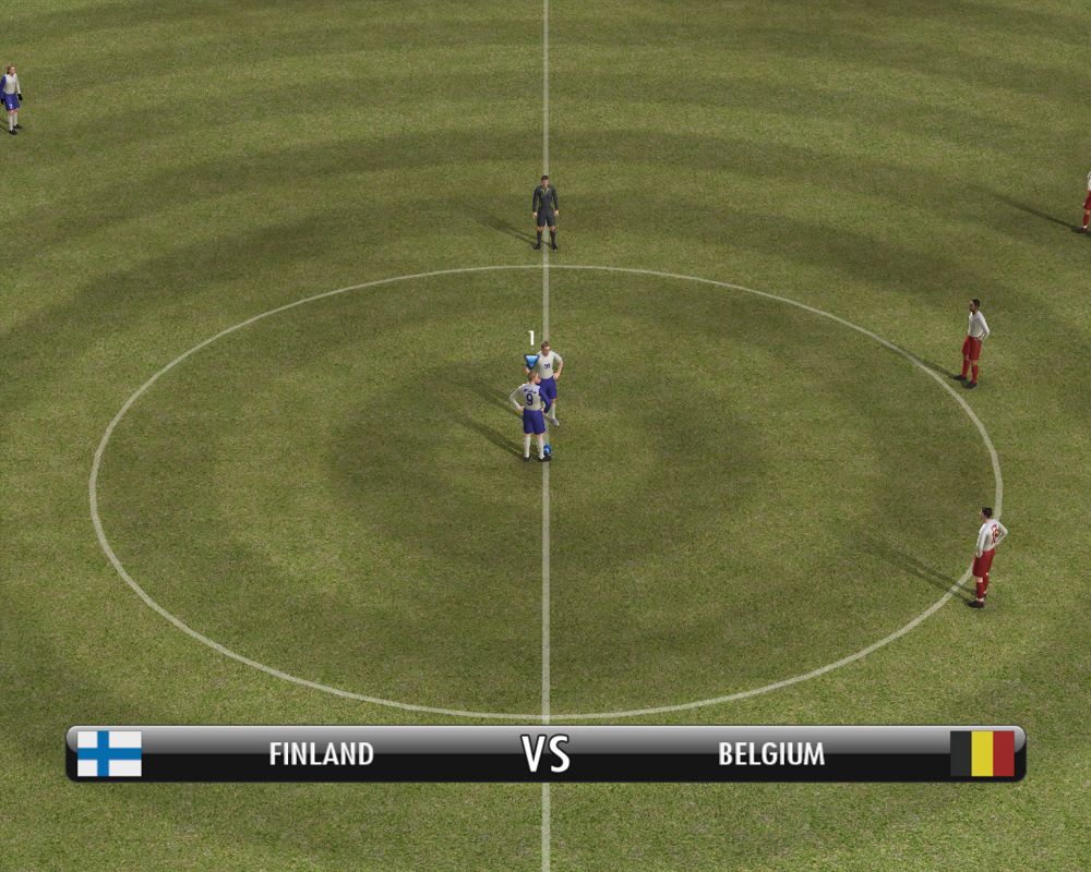 PES 2008: Pro Evolution Soccer (Windows) screenshot: Match opening kick