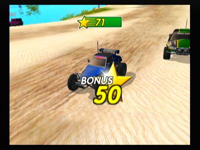 Excite Truck (Wii) screenshot: First place star bonus