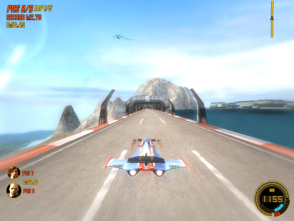 Power Drome (Windows) screenshot: Scenery looks nice, isn't it? Especially with HDR effects :)
