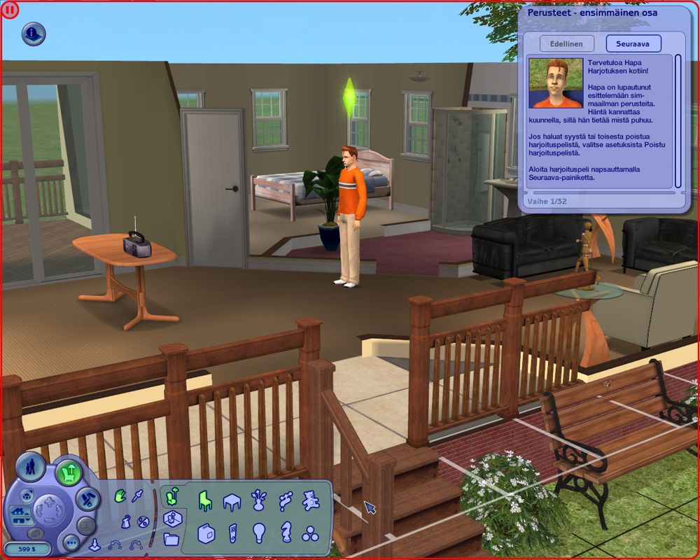 The Sims: Life Stories (Windows) screenshot: Tutorial mode