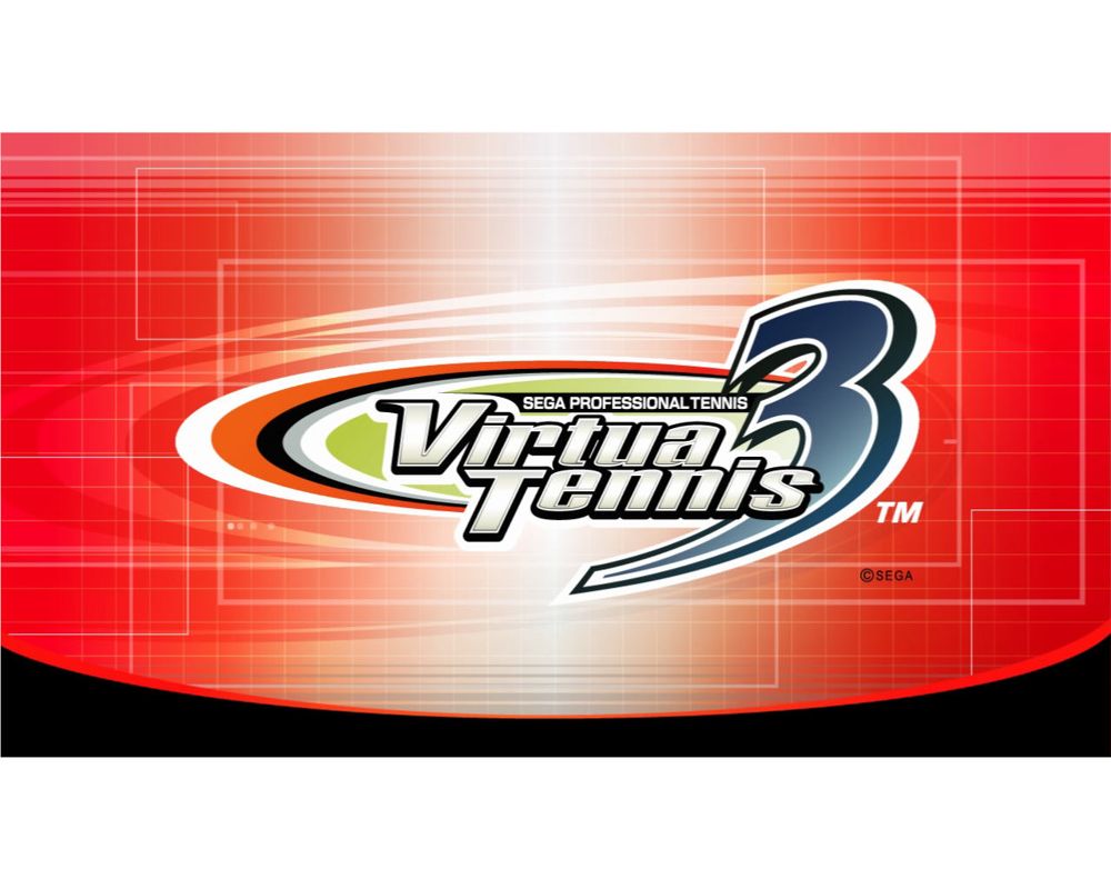 Virtua Tennis 3 (Windows) screenshot: Title screen