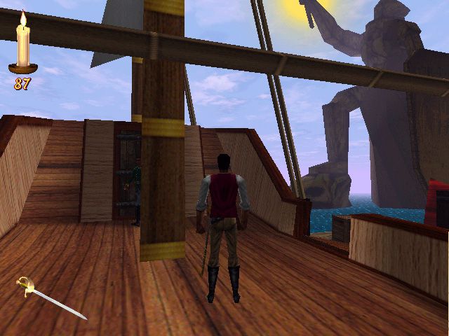 The Elder Scrolls Adventures: Redguard (Windows) screenshot: Your journey starts here.