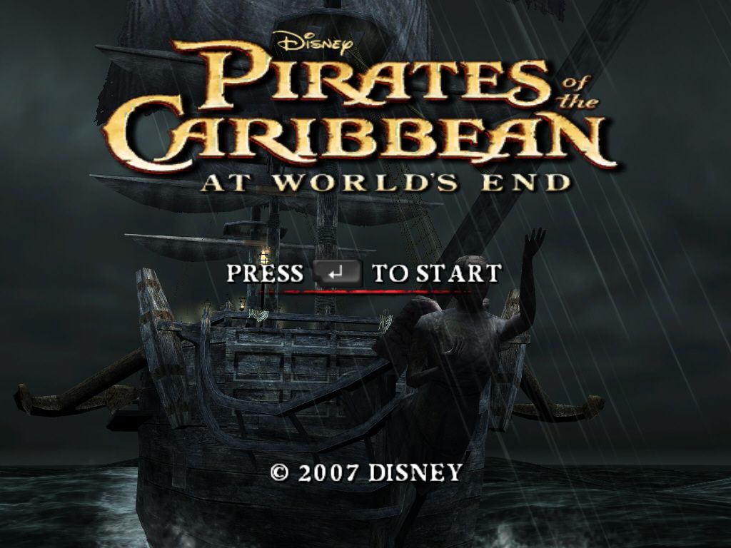 Disney Pirates of the Caribbean: At World's End (Windows) screenshot: Title screen