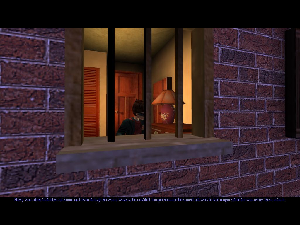 Harry Potter and the Chamber of Secrets (Windows) screenshot: Is Harry Potter in prison?