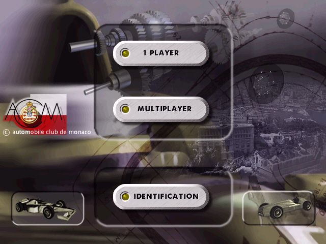 Monaco Grand Prix Racing Simulation 2 (Windows) screenshot: Startup menu
