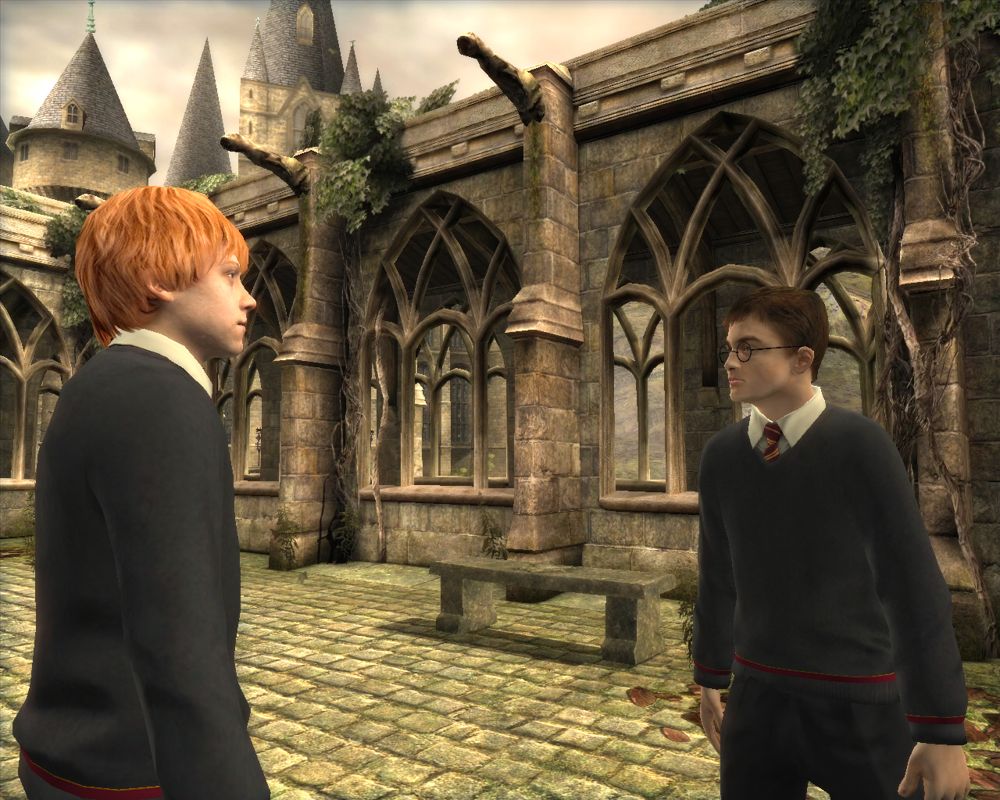 Harry Potter and the Order of the Phoenix (Windows) screenshot: Harry Potter and another student