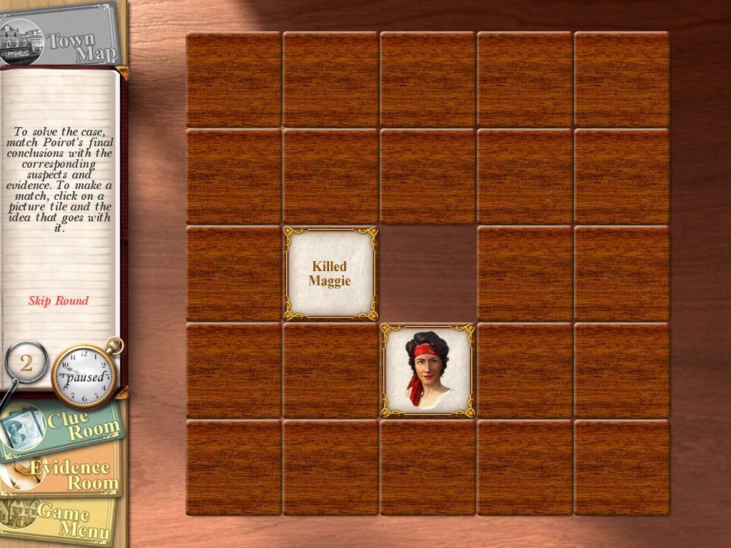 Agatha Christie: Peril at End House (Windows) screenshot: Have you solved the case?