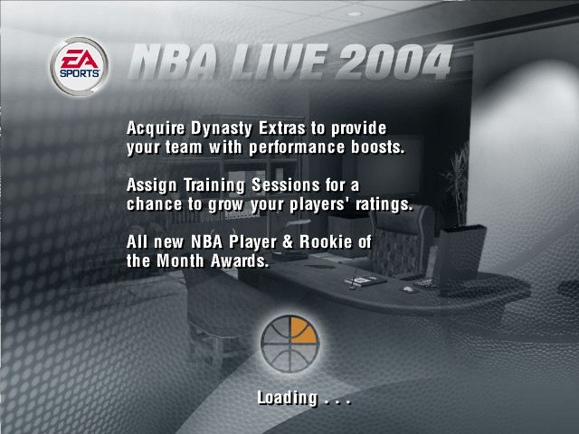 NBA Live 2004 (Windows) screenshot: Loading screen