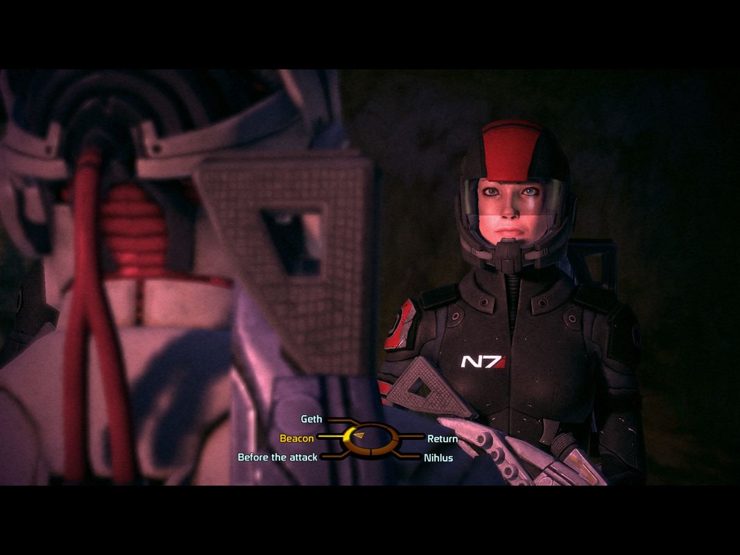 Mass Effect (Windows) screenshot: Talking to Williams.