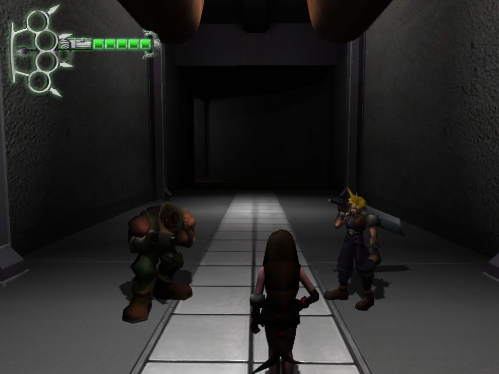 Avalanche (Windows) screenshot: Introduction: Barrett, Cloud and Tifa approach the core.