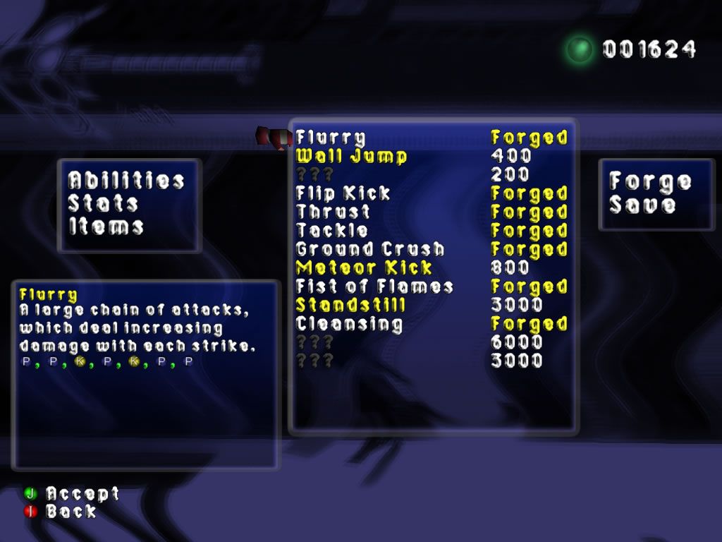 Avalanche (Windows) screenshot: Available abilities