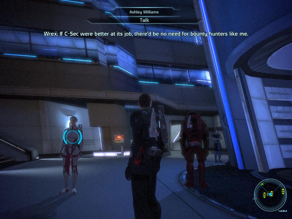 Mass Effect (Windows) screenshot: The Citadel is the main "hub" of the game.