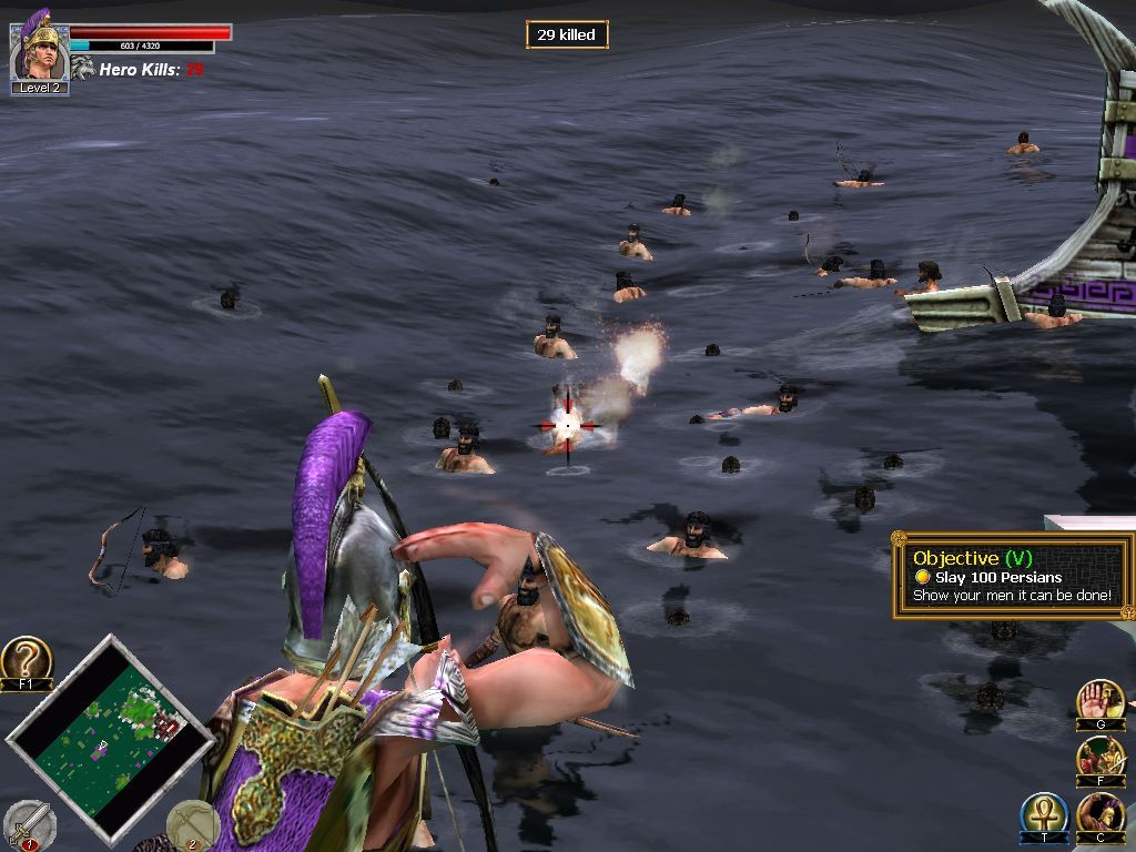 Rise & Fall: Civilizations at War (Windows) screenshot: Alexander has no mercy for the survivors
