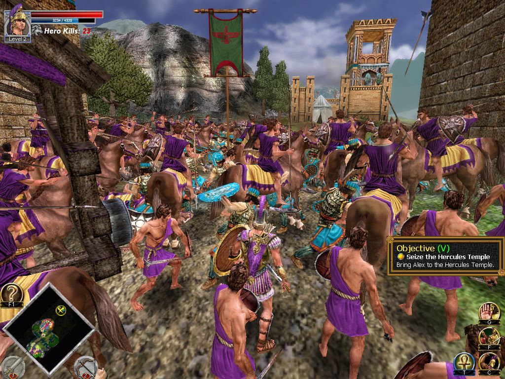 Rise & Fall: Civilizations at War (Windows) screenshot: Storming the Persian gates
