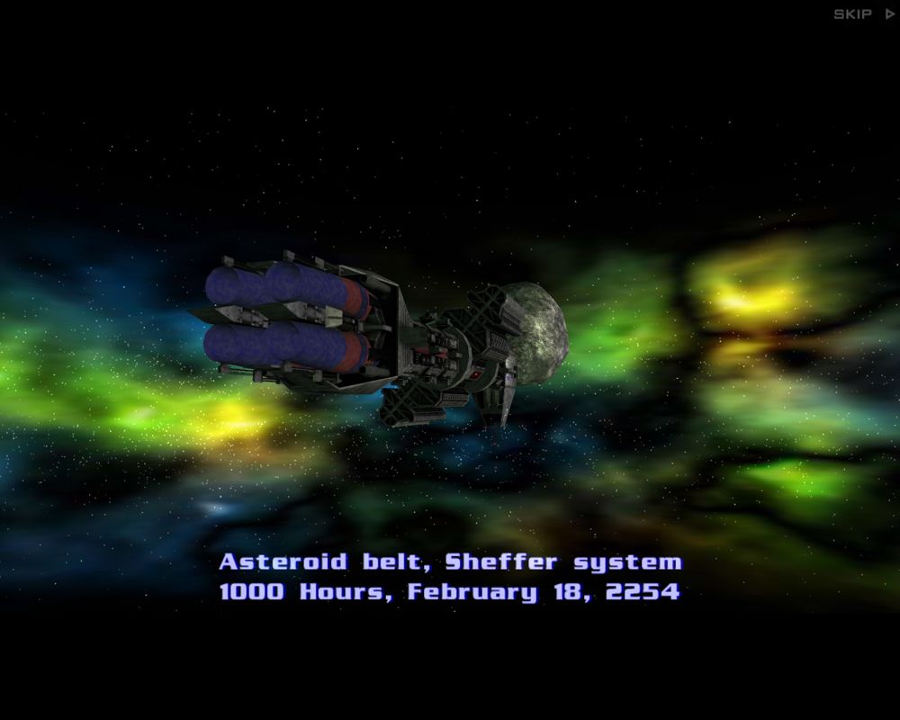 Babylon 5: I've Found Her - Danger and Opportunity (Windows) screenshot: Asteroid belt, Sheffer system