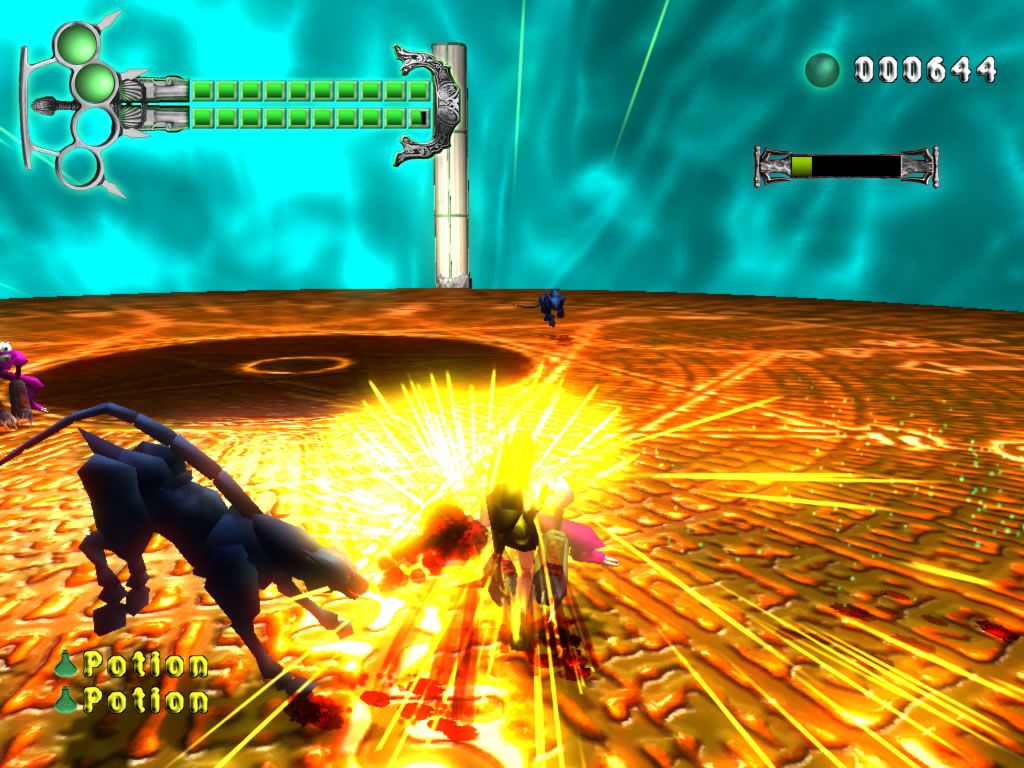 Avalanche (Windows) screenshot: A potion in the battle mode