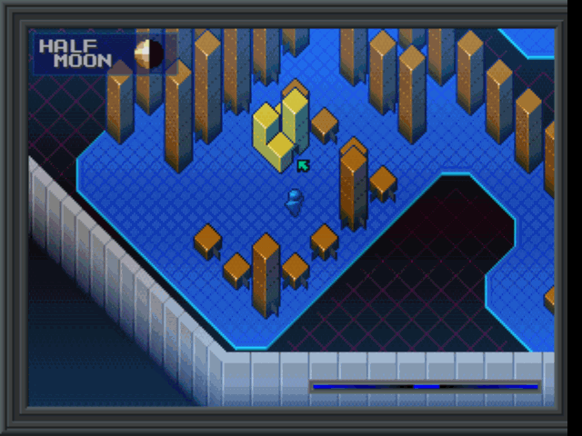 Shin Megami Tensei II (PlayStation) screenshot: World map in 3D