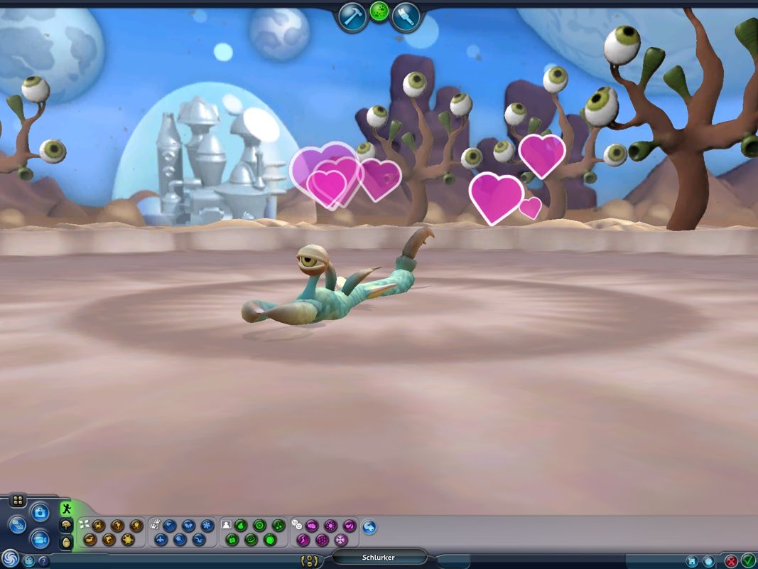 Spore Creature Creator (Windows) screenshot: The love animation of this creature
