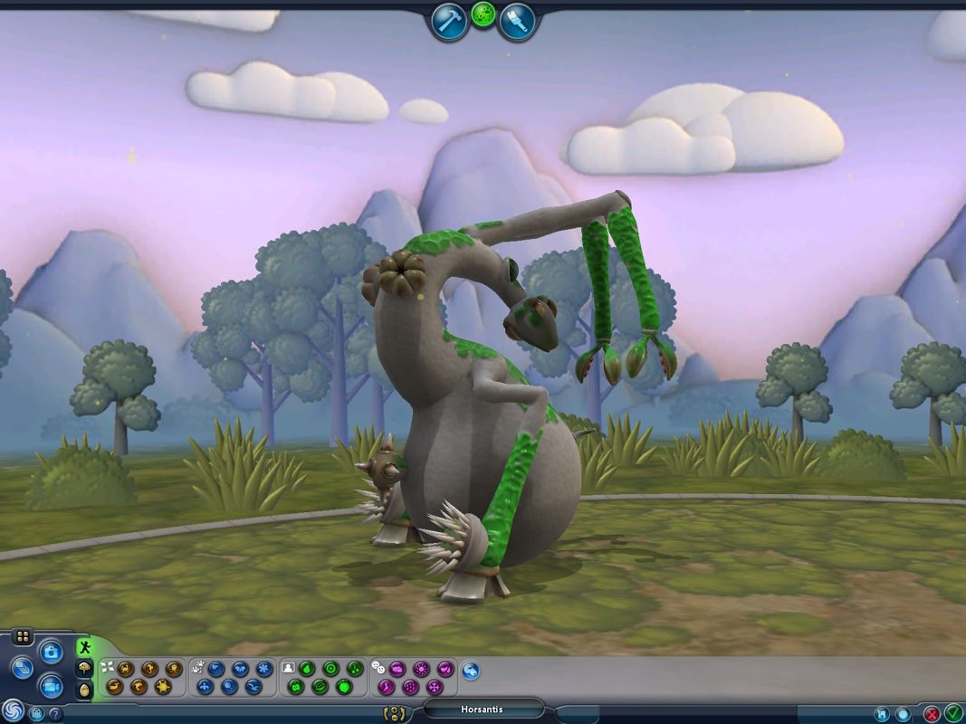 Spore Creature Creator (Windows) screenshot: A rather sadistic creation which probably won't survive long.