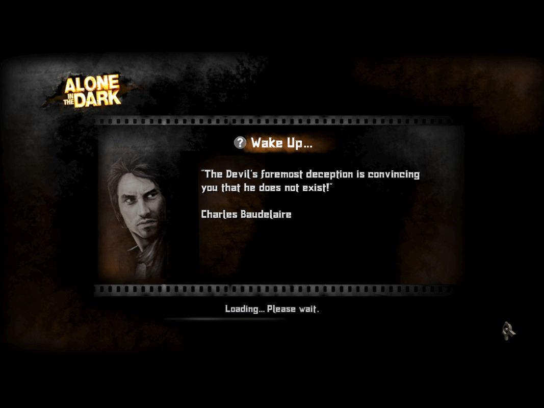 Alone in the Dark (Windows) screenshot: Loading screen
