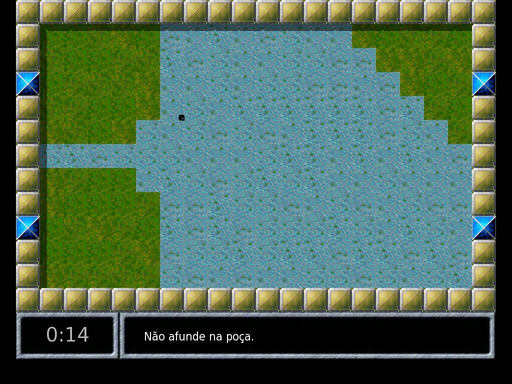 Enigma (Windows) screenshot: Ball sinking...