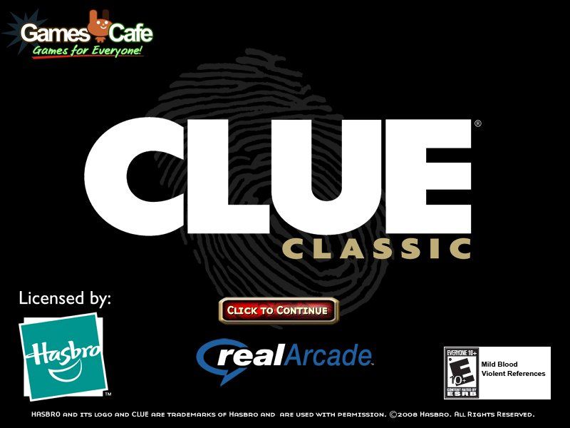 Clue Classic screenshots - MobyGames