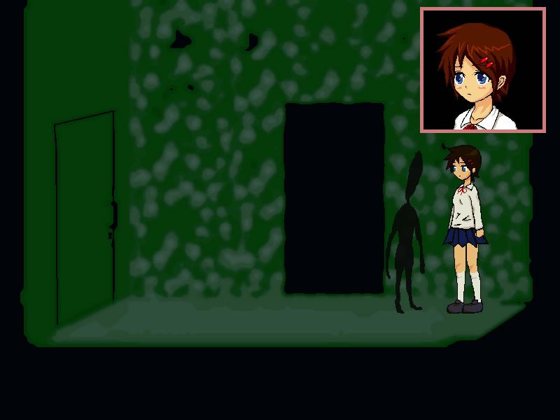 Demonophobia (Windows) screenshot: A shadow in this green room