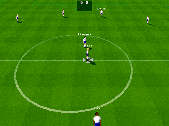 Kick Off 96 (DOS) screenshot: Practise mode