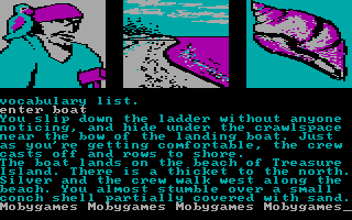 Treasure Island (DOS) screenshot: Beach