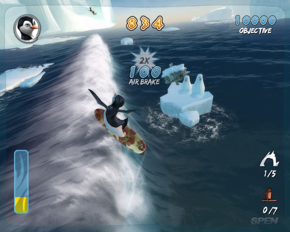 Surf's Up (Windows) screenshot: Do tricks on the top of the wave