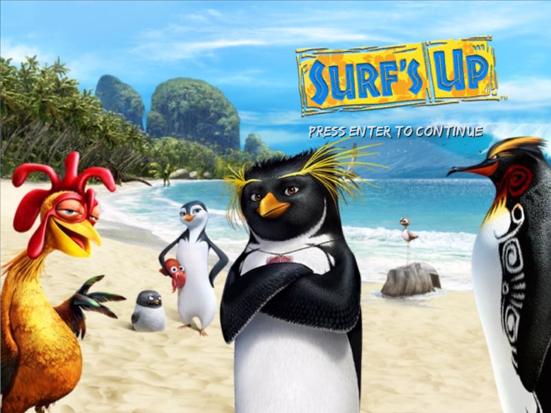 Surf's Up (Windows) screenshot: Title screen